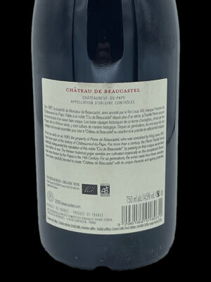 Château de Beaucastel 2020 - Famille Perrin - Contre étiquette